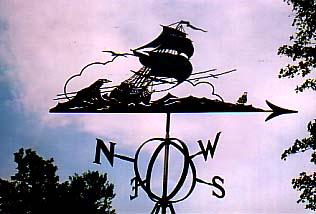 Man of War weathervane